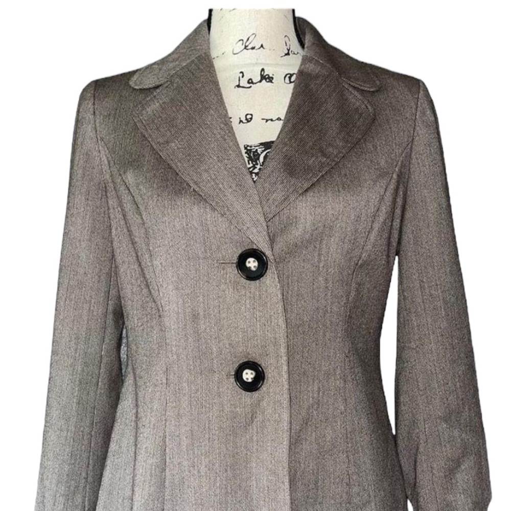 Talbots Brown Wool Jacket, Two Button Close - Size 6